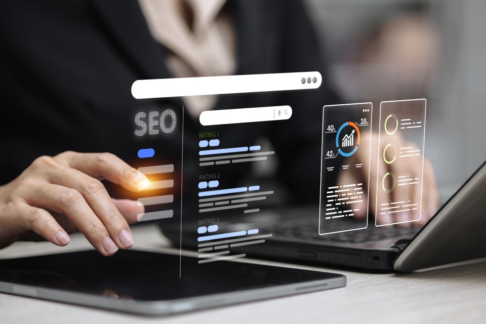 about-service4 工程師正在分析 AI SEO 數據